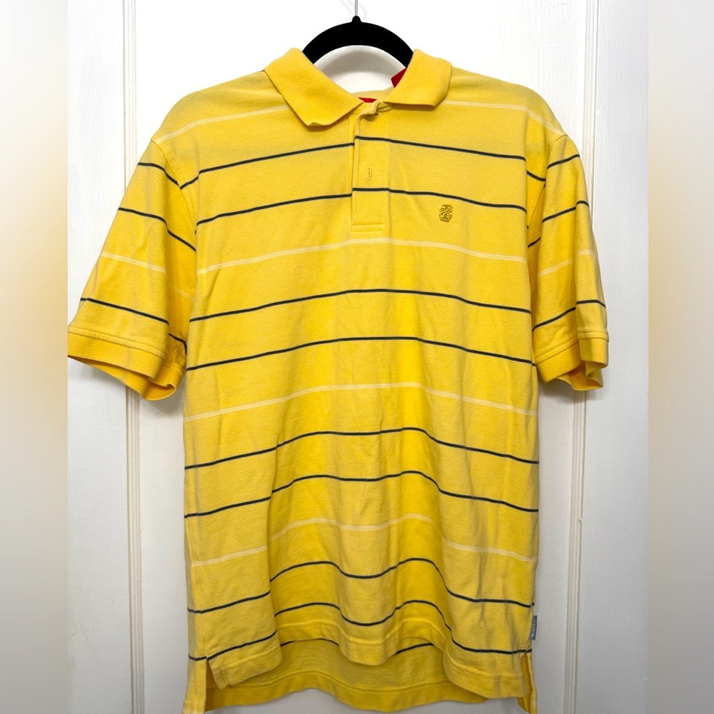 Yellow Striped Polo Shirt Size Medium